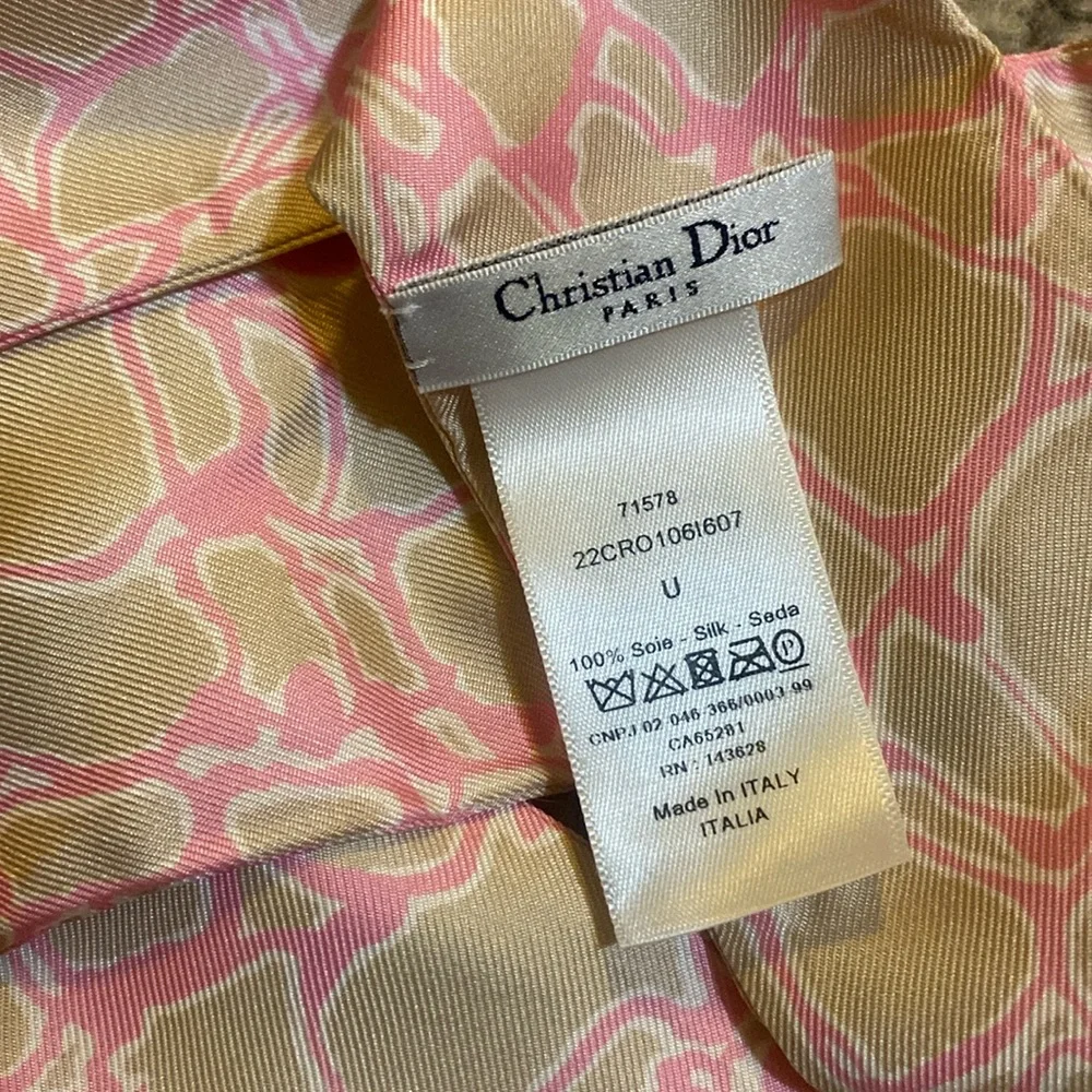 Christian Dior Crocodile Mitzah Scarf